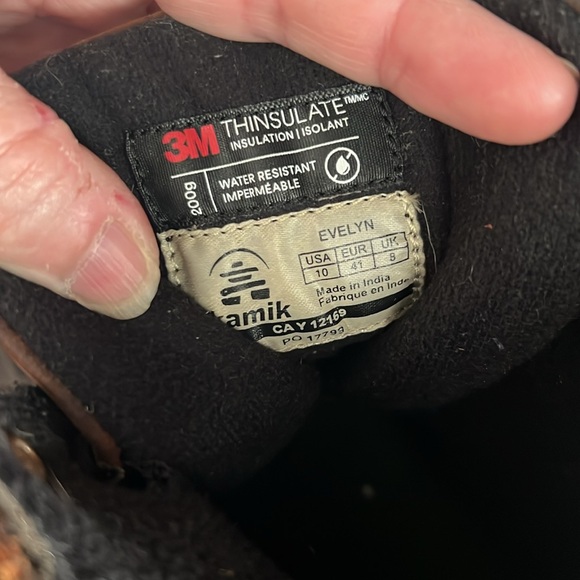 Kamik Evelyn size 10 Winter Boots in Dark Brown Like New - Picture 6 of 6